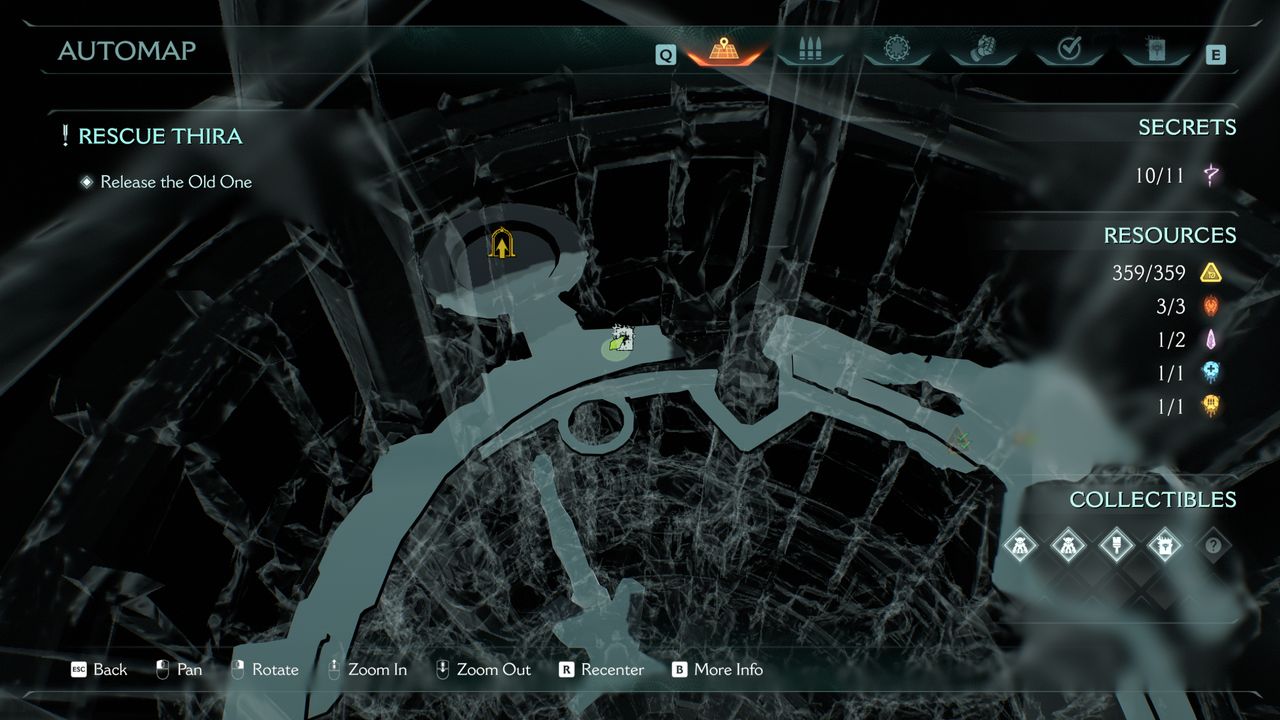 Doom: The Dark Ages Chapter 14 secrets - A map with a codex icon near a lift to continue the mission.