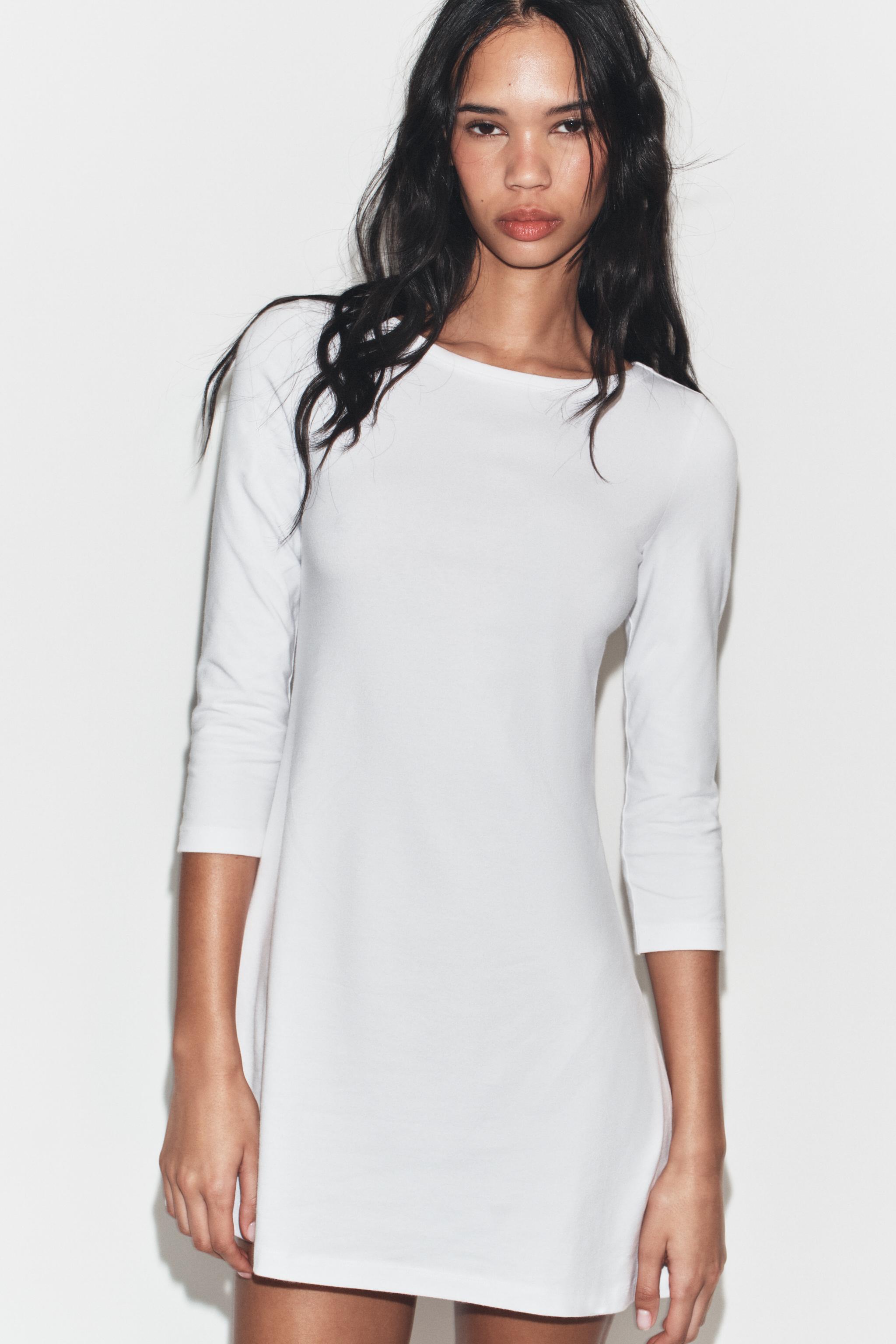 Short Boat Neck Dress