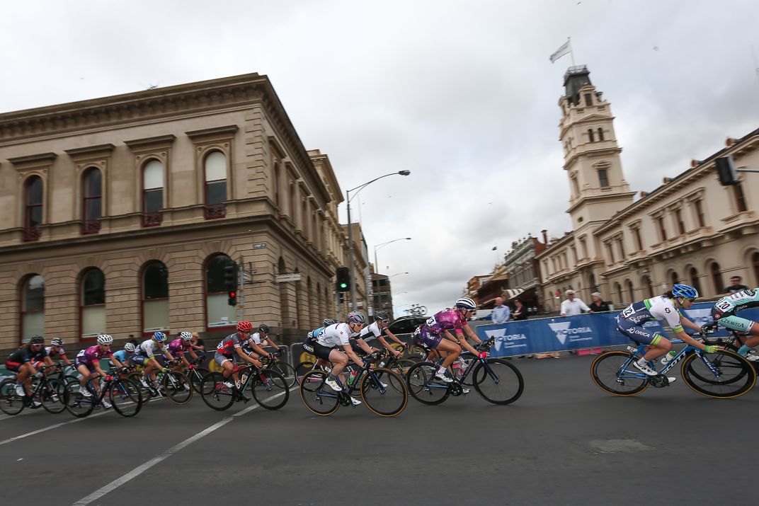 Sophie Mackay in the bunch