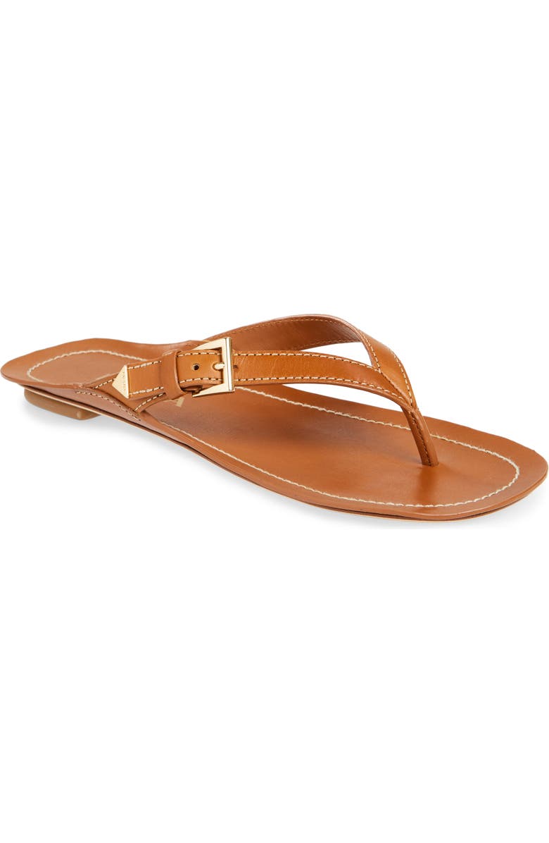 Buckle Leather Flip Flop