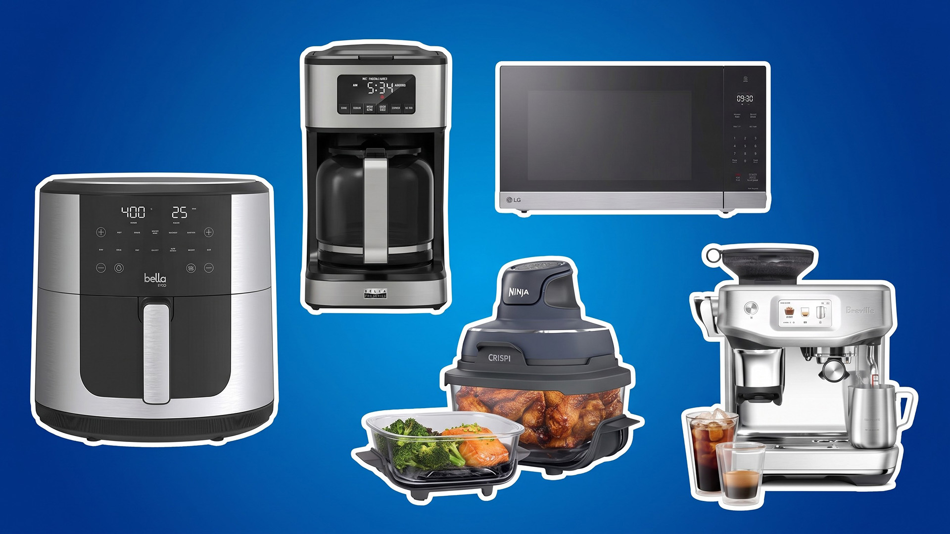 A selection of home appliances.