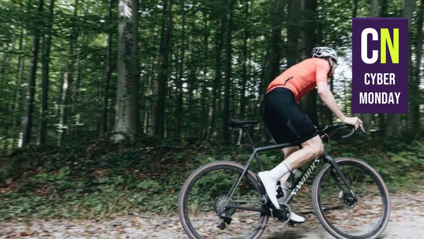 A man riding a Specialized Crux 