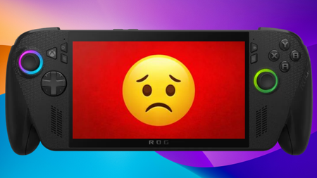 Xbox Ally X with a sad face