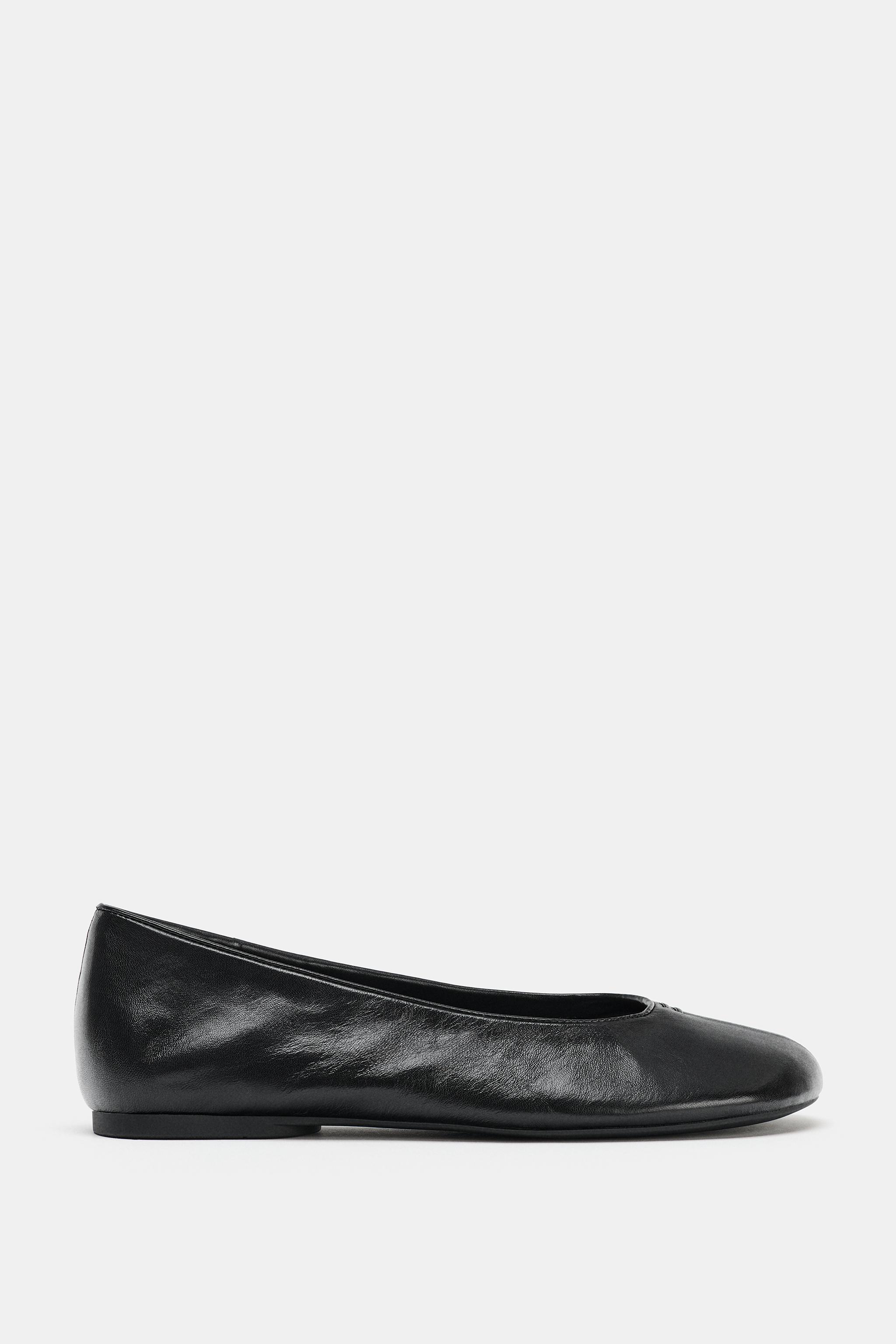 Flat Leather Ballet Flats