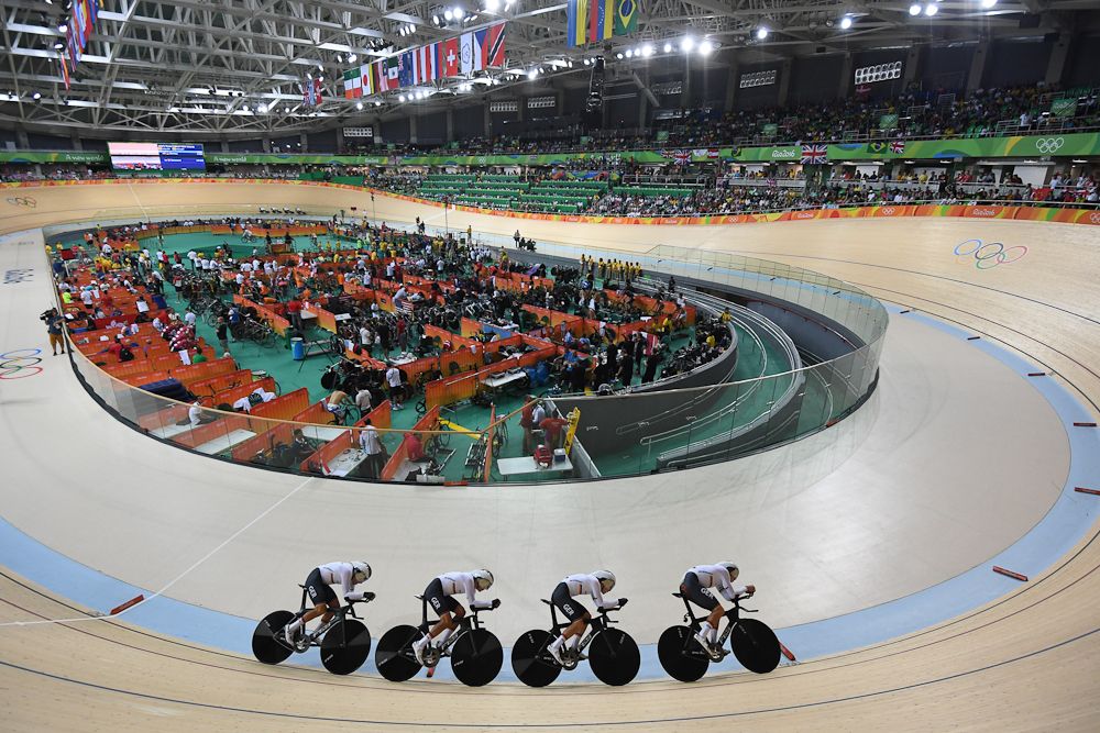 Day 2 at the track saw the men's team pursuit action