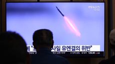 A North Korean missile test in 2019