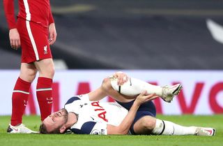 Harry Kane suffered injuries to both ankles in Tottenham's defeat to Liverpool