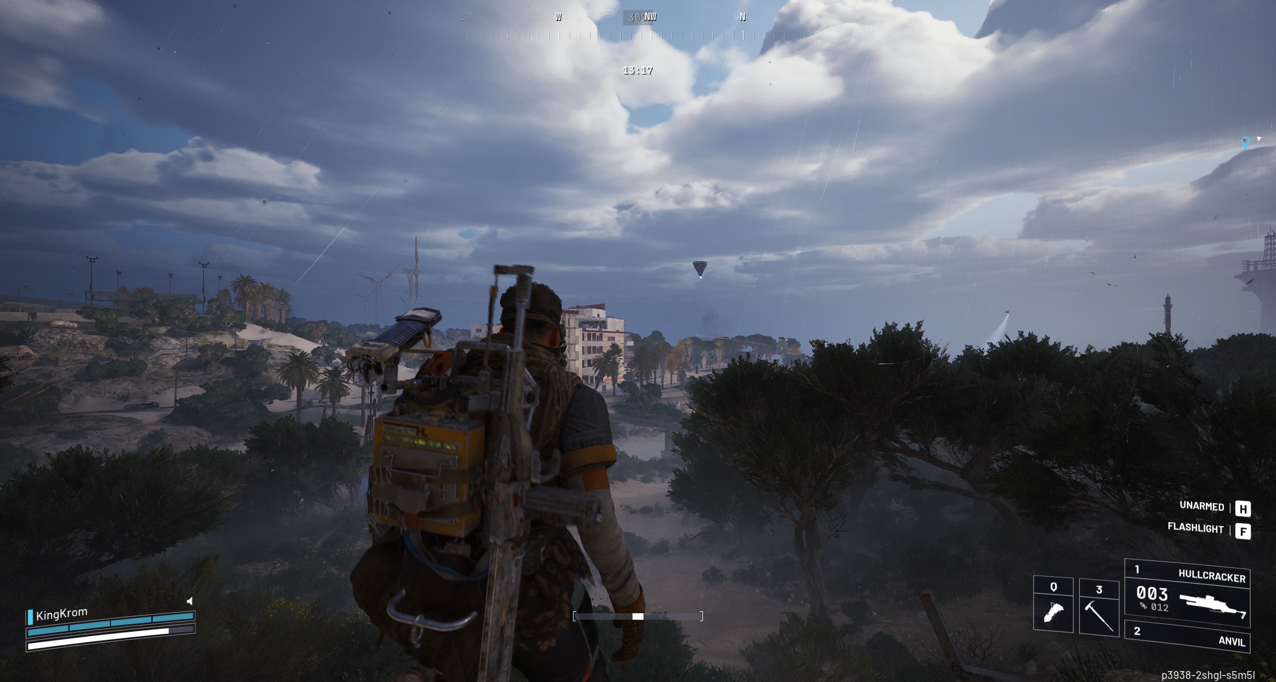 Arc Raiders Arc Turbine - in the sky