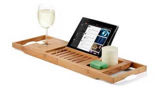 Bambüsi Store Premium Bamboo Bathtub Tray Caddy