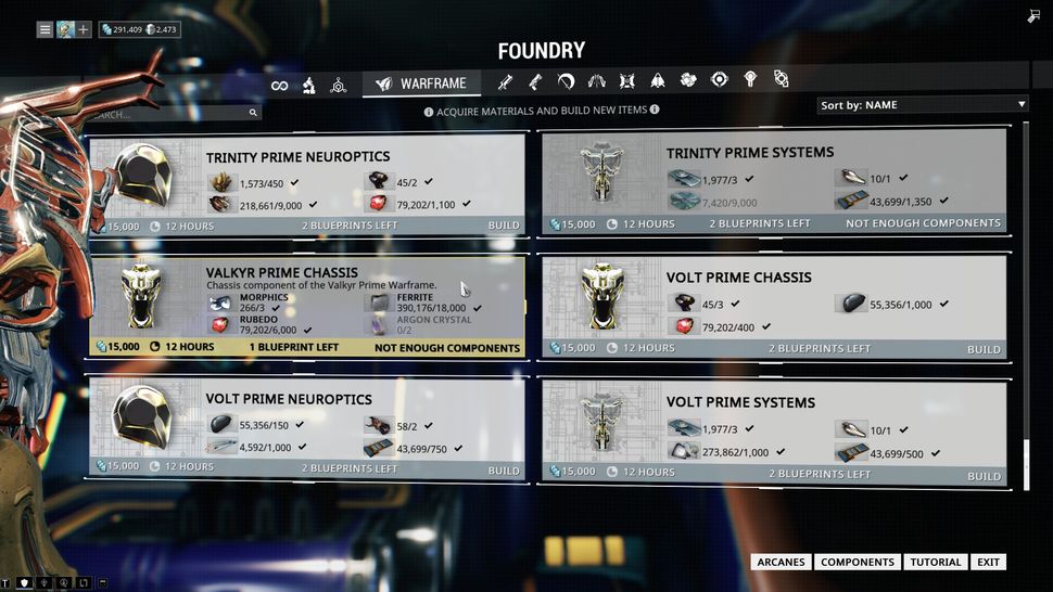 Warframe Crafting Relics and Prime Parts Warframe Crafting Guide