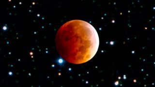 Blood moon lunar eclipse.