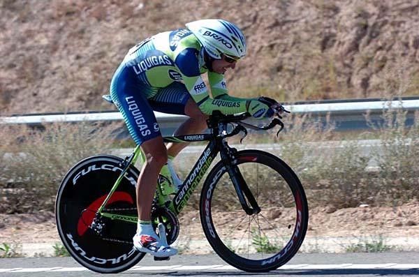 Leonardo Bertagnolli (Liquigas) is in the top ten.
