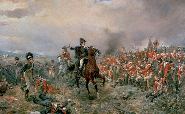 The Duke of Wellington at Waterloo (oil on canvas)