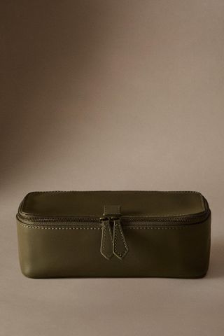 Small Leather Toiletry Bag