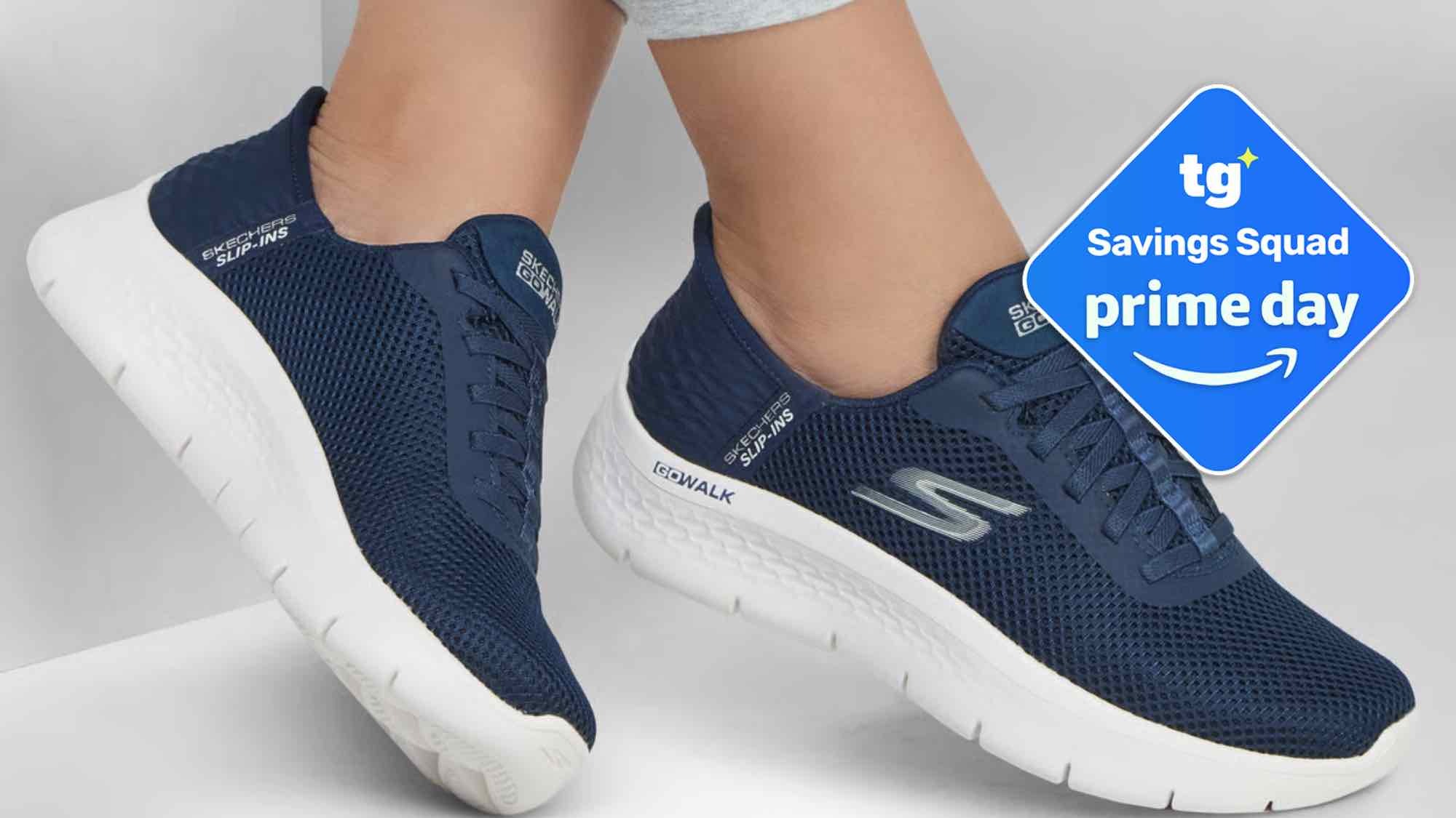 Skechers Go Walk sneakers in navy blue