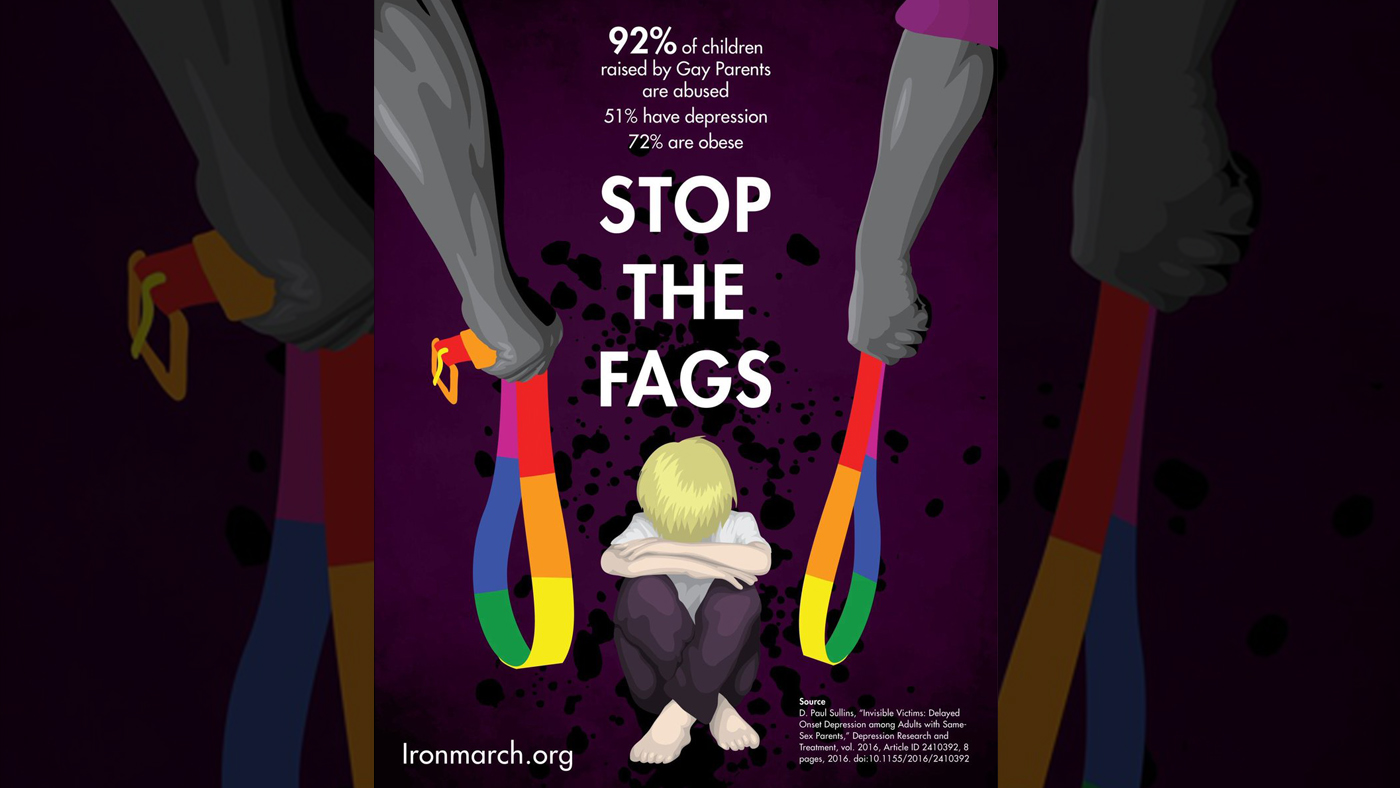 Stop the fags poster appears in Melbourne The Week 