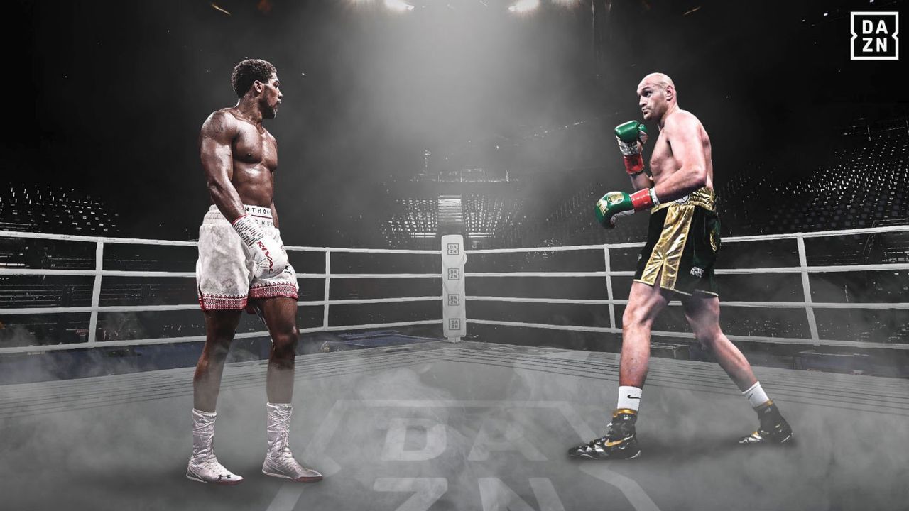 Broadcaster DAZN USA mocked up an image of Anthony Joshua and Tyson Fury 