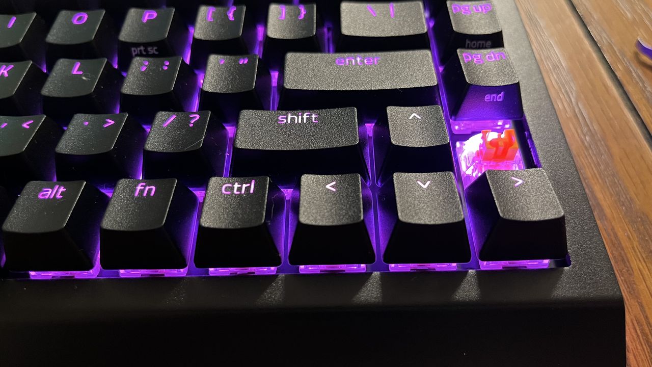 Razer BlackWidow V4 75% on a table