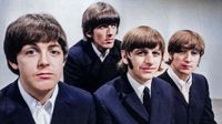 The Beatles at the BBC Television Studios in London before the start of their world tour, June 17, 1966. 