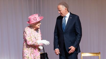 The Queen and Joe Biden during his official visit to the UK in June 2021.