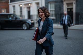 Work and pensions secretary Liz Kendall leaves after attending the weekly Cabinet meeting at 10 Downing Street on 18 March 2025