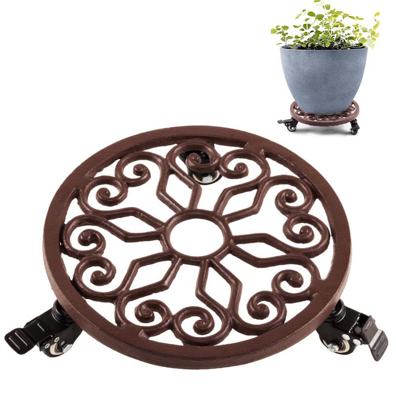 Charlton Home® Amalia Metal Caddy Plant Stand & Reviews | Wayfair