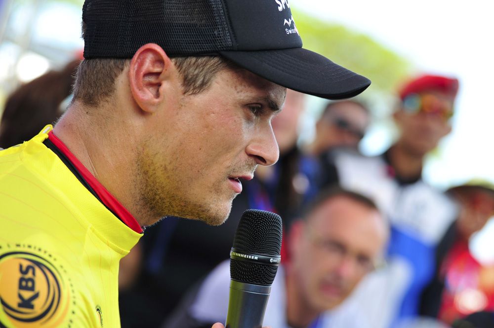 Scott Sunderland (Isowhey Sports Swisswellness) speaks about his stage win
