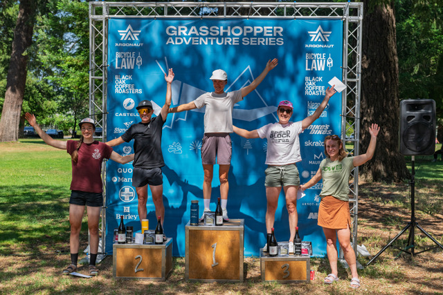 Top five elite women at 2026 Ukiah Mendo Gravel Epic