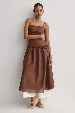 La Maise Studio Mengumpulkan Maxi Dress Drop-Waist