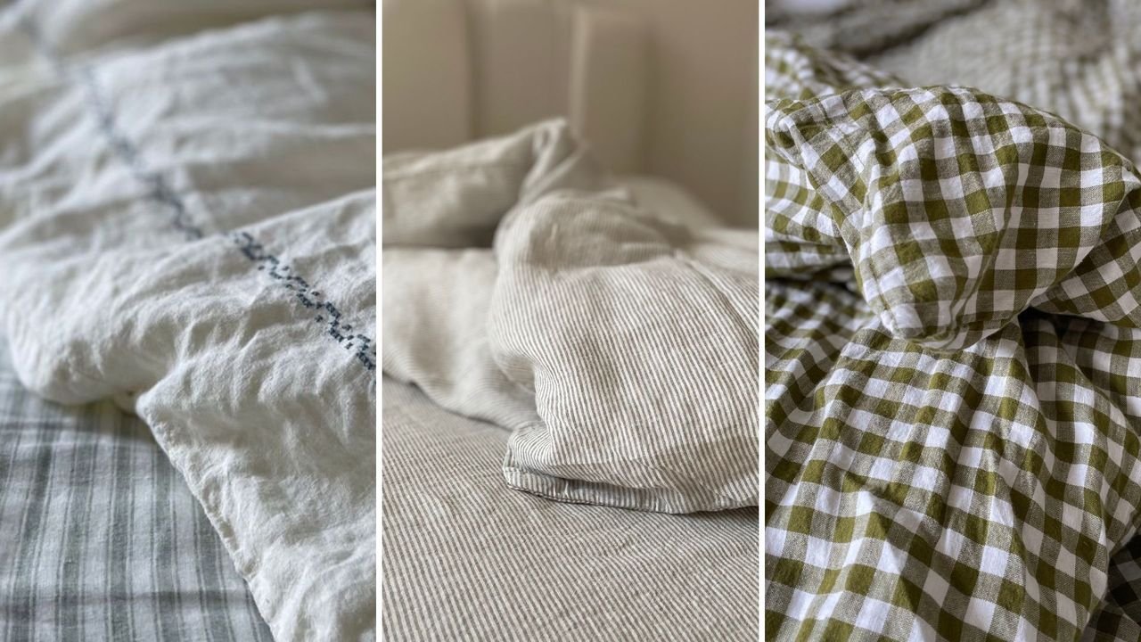 Three of the best bedding sets - from rowen and wren, secret linen store, and piglet in bed.