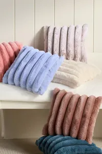 Anthropologie Fiora Ribbed Velvet Pillow