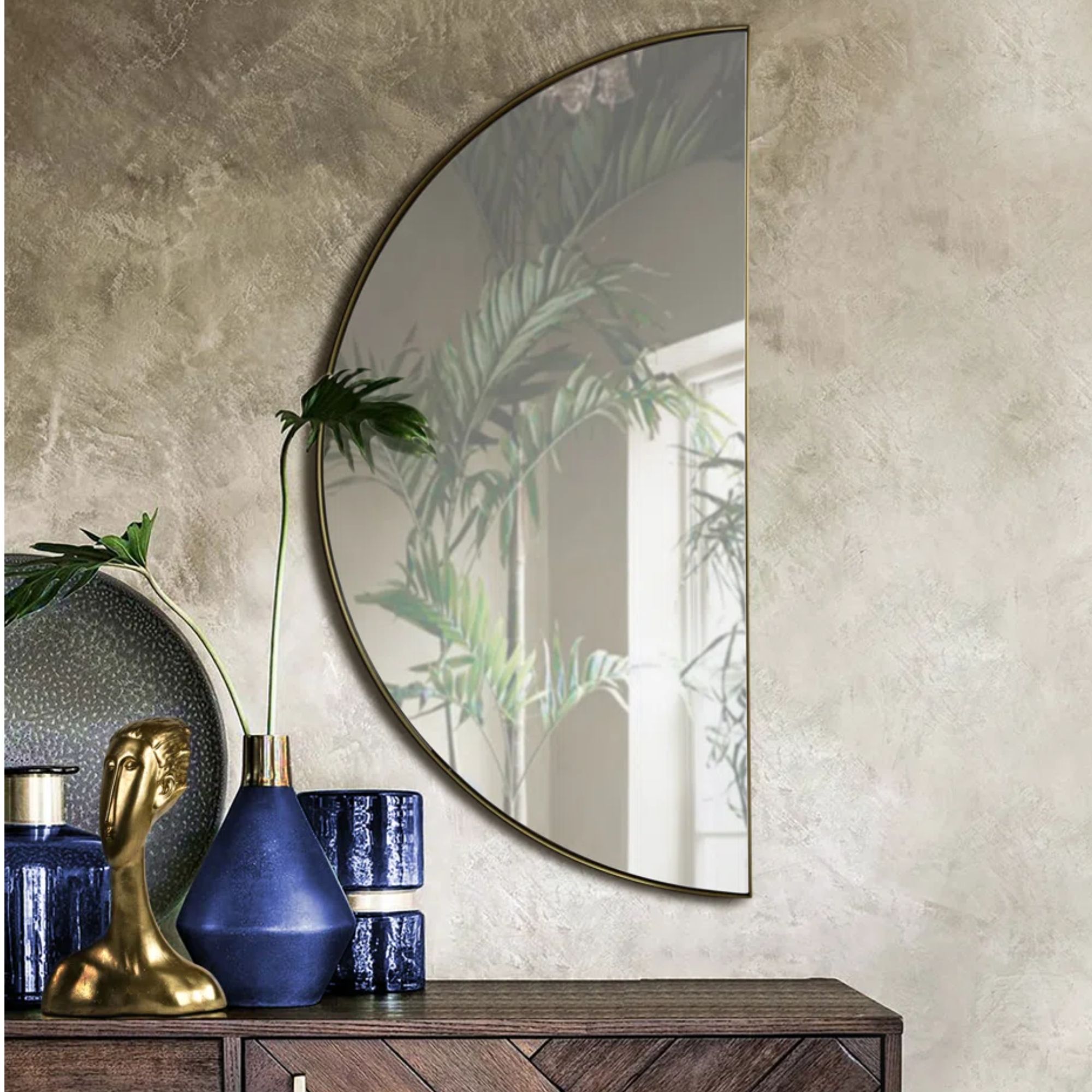 half moon wall mirror 