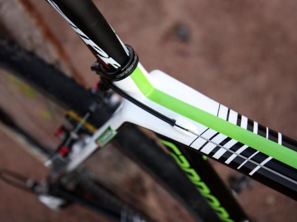 Cannondale says the wider top tube base helps boost front triangle rigidity on the new SuperX.
