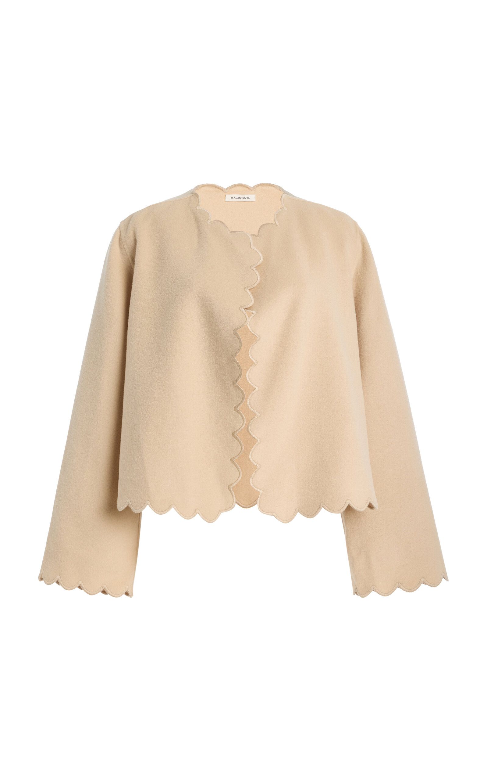 Vibetta Scalloped Wool Jacket