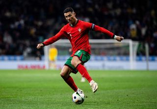 Ronaldo in action for Portugal