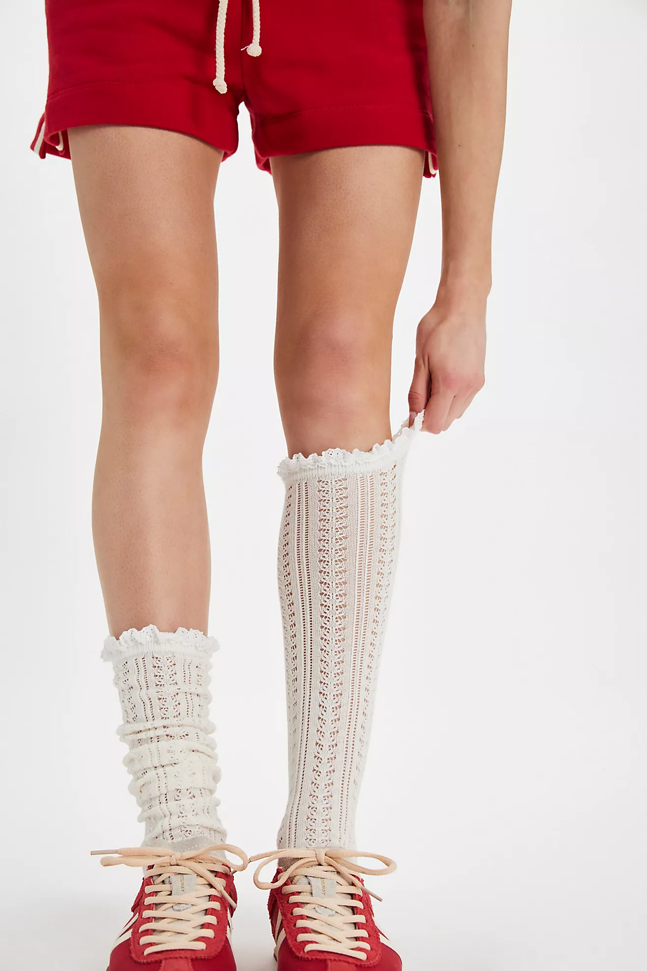 Misty Net Pointelle Tall
