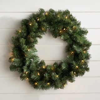 Best Christmas wreath hung on door 