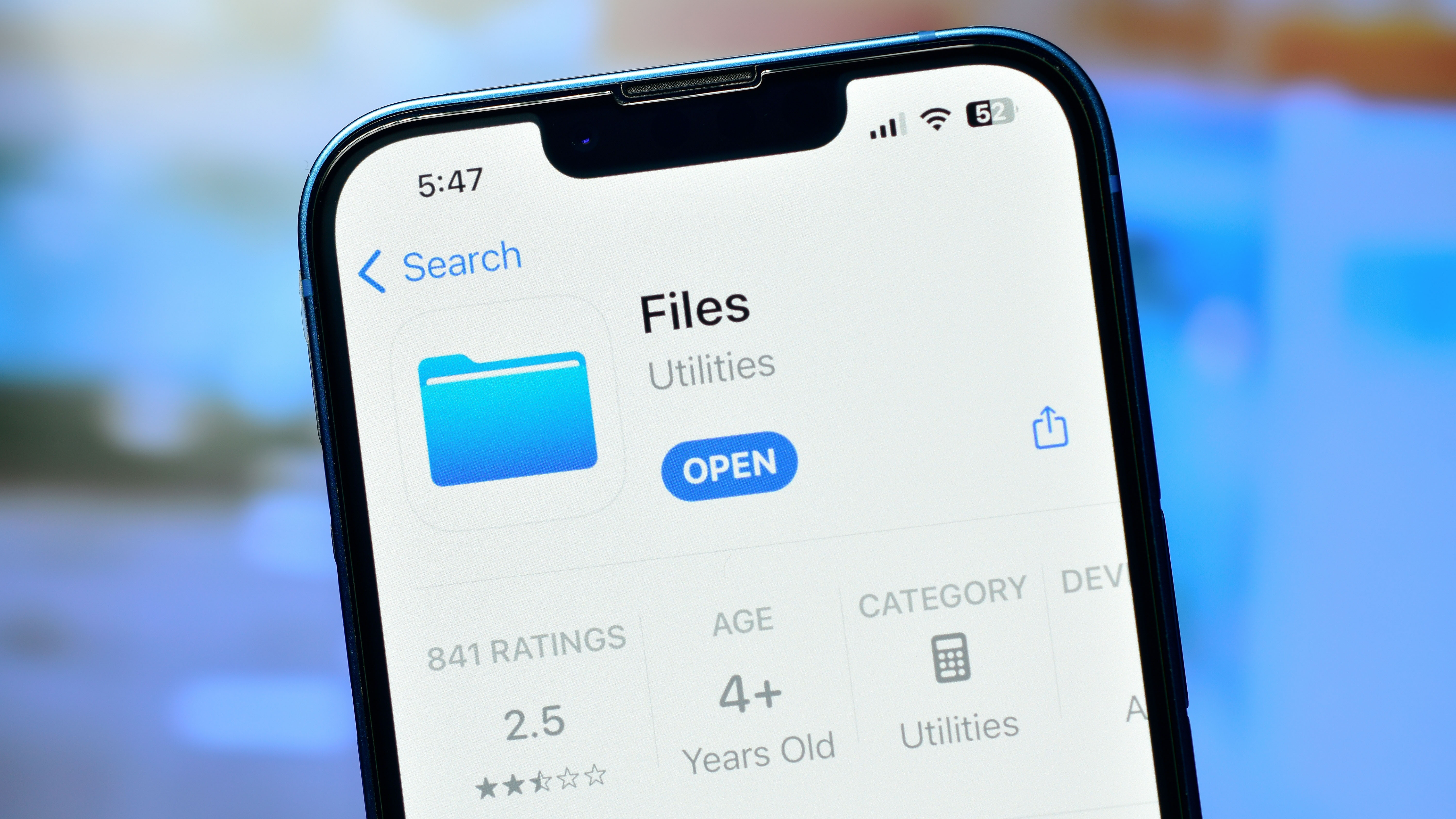 apple files app in app store