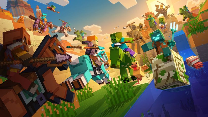 Cover art for Minecraft: Mounts of Mayhem.