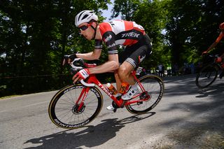 Bauke Mollema (Trek-Segafredo) in the breakaway at the Giro d'Italia