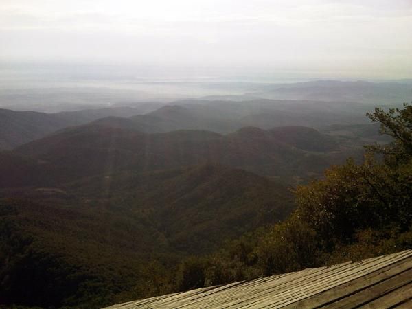 The view from Rocacorba this morning.