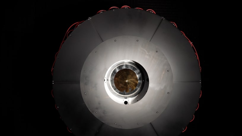 The optical power beaming receiver designed for DARPA&#039;s power-beaming experiment.