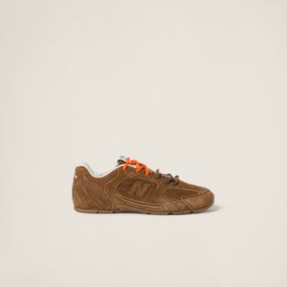 Miu Miu x New Balance, 530 SL Suede and Mesh Sneakers