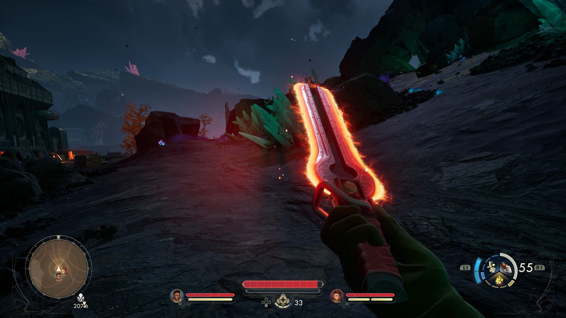 The Outer Worlds 2 screenshot showing a plasma sword