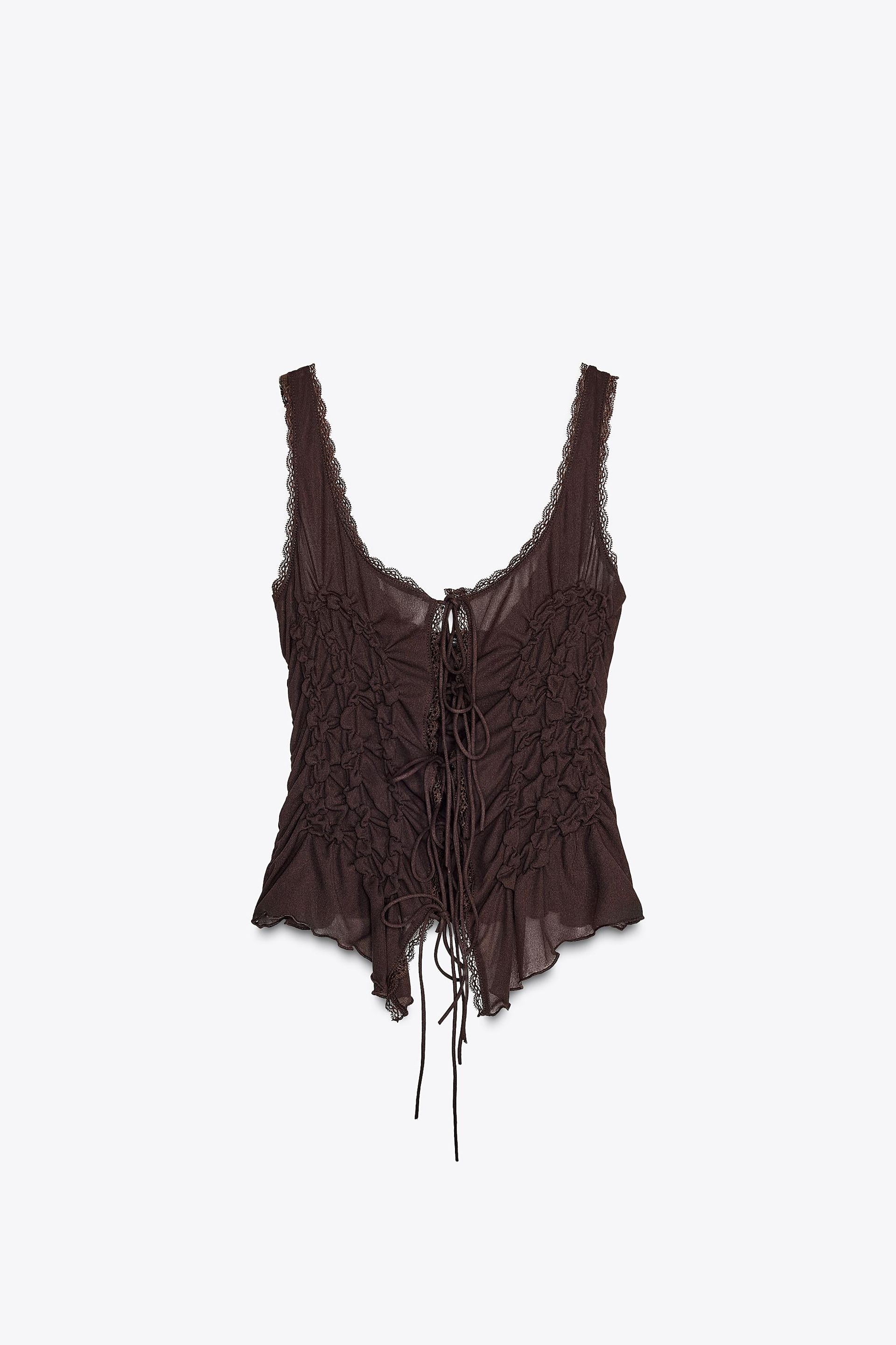Tied Ruched Top