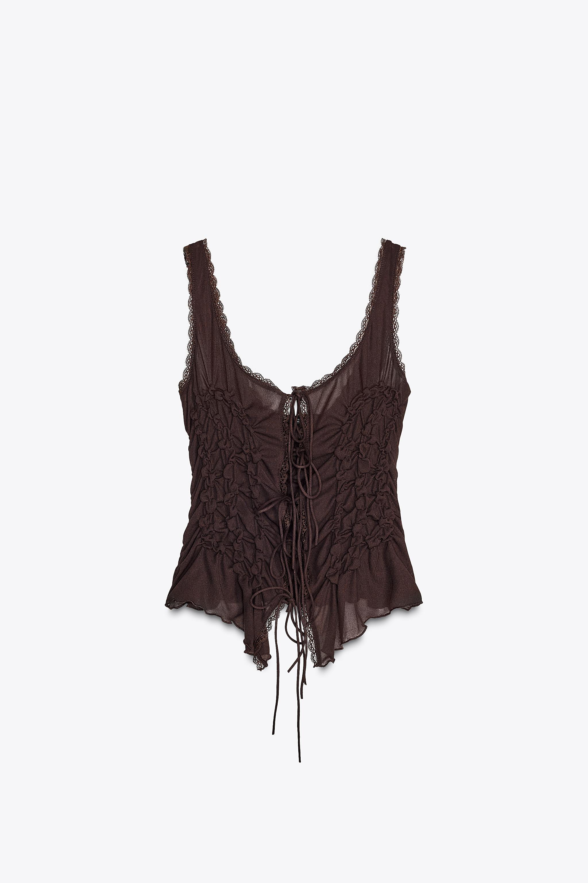 Tied Ruched Top