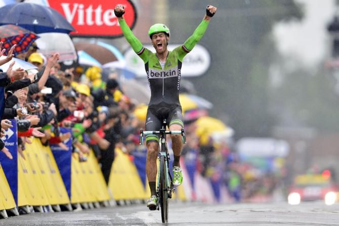 Lars Boom (Team Belkin) wins stage 5