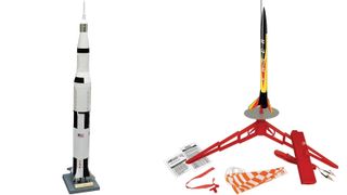Estes Saturn V model rocket & Estes taser launch set