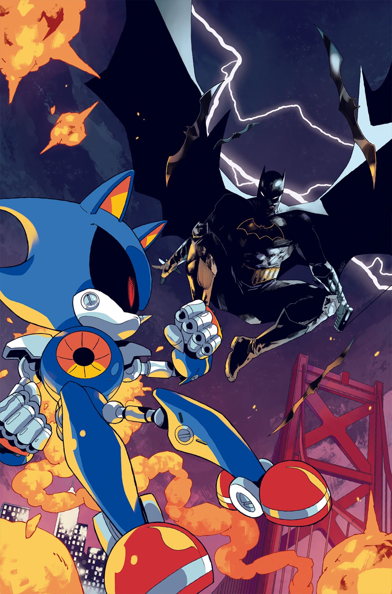 Batman meets Metal Sonic