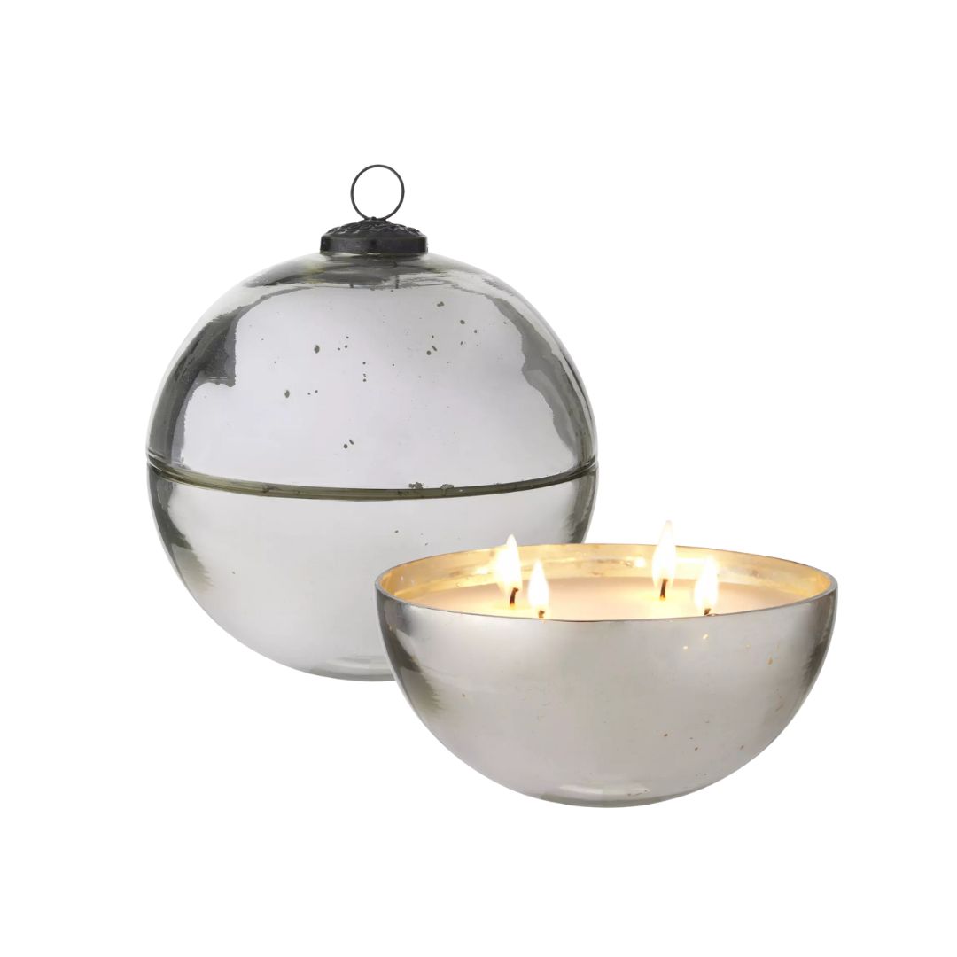 The White Company Winter Mercury Bauble Candle